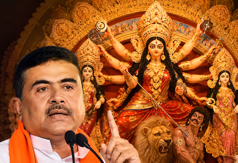 Durga Puja 2026: বাংলার সনাতনী সংস্কৃতি মাথায় রেখে দুর্গাপুজো, অনুদানে কল্পতরু শুভেন্দু অধিকারী