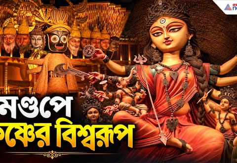 Durga Puja 2026: এক মণ্ডপেই কৃষ্ণ ও দুর্গার মহাশক্তি! চেতলা অগ্রণীর বিরাট চমক