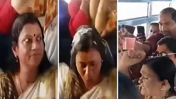 Hot Payasam Spills on Kerala Minister Bindu Krishna During Priyadarshini Bus Launch in Kollam