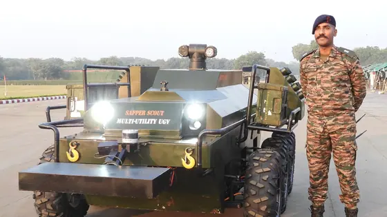 Indian Army Unveils Advanced “SapperScout RP 2.0” Multi-Utility Unmanned Ground Vehicle