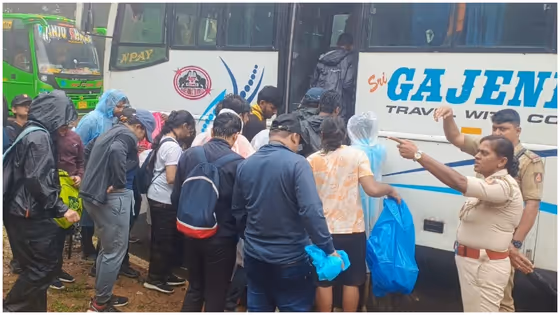 ಬೆಳ್ತಂಗಡಿ: ಅನುಮತಿ ಇಲ್ಲದೆ ಟ್ರಕ್ಕಿಂಗ್ ಮಾಡುತ್ತಿದ್ದ 103 ಮಂದಿ ಟೆಕ್ಕಿಗಳು ಬಸ್‌ ಸಹಿತ ಅರೆಸ್ಟ್