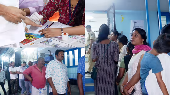 തദ്ദേശ തെരഞ്ഞെടുപ്പ്: ആദ്യ ഘട്ടത്തിൽ മികച്ച പോളിംഗ്, വോട്ടെടുപ്പ് സമയം അവസാനിച്ചു, പലയിടത്തും നീണ്ട ക്യൂ; രണ്ടാം ഘട്ട ജില്ലകളിൽ കലാശക്കൊട്ട്