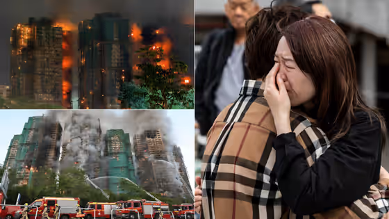 Hong Kong Tower Blaze Death Toll Hits 94: Devastating Photos Show Scale of City's Worst Fire in Decades