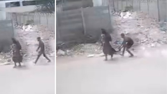 Woman Carrying Child Harassed By Teen Near Hyderabad School; CCTV Footage Sparks Outrage