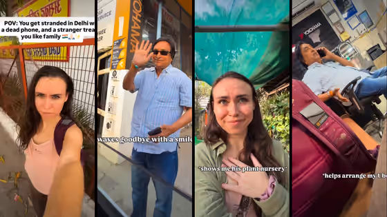 American Tourist Stranded in Delhi After Phone Dies, Stranger's Kindness Wins Hearts (WATCH)