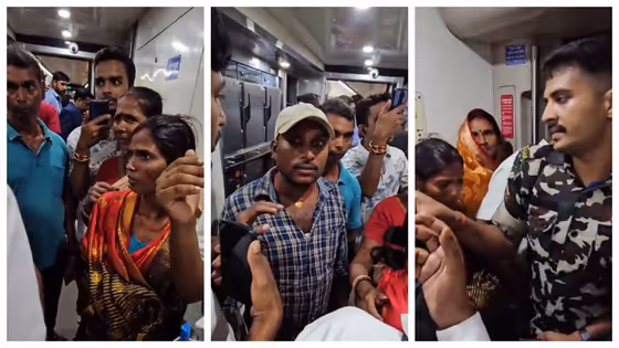 പുതിയ വന്ദേഭാരത്, പഴയ ശീലം; ബീഹാറിൽ ഉദ്ഘാടനത്തിന് പിന്നാലെ ടിക്കറ്റില്ലാതെ കയറി യാത്രക്കാർ, സംഘർഷം; വീഡിയോ