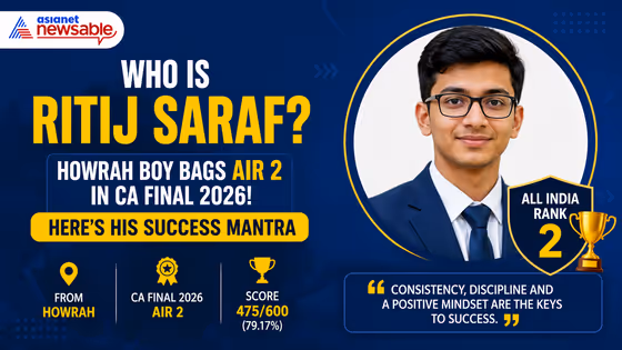 Who Is Ritij Saraf? Howrah Boy Bags AIR 2 in CA Final 2026; Here's His Success Mantra