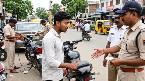 Frustrated Commuter Argues With Chennai Police After CM Vijay Convoy Halts Marina Beach Road Movement (WATCH)