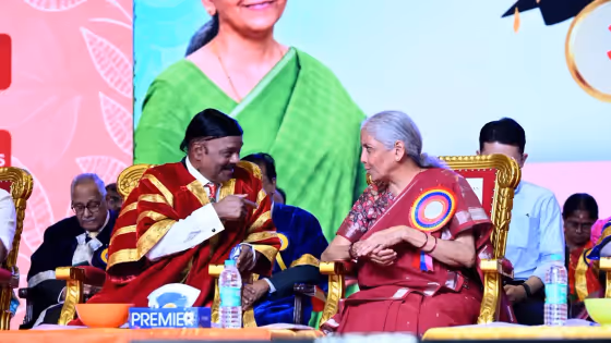 'Stop, Don't Play That': Nirmala Sitharaman Halts Her Own Welcome Video at Chennai Convocation (WATCH)
