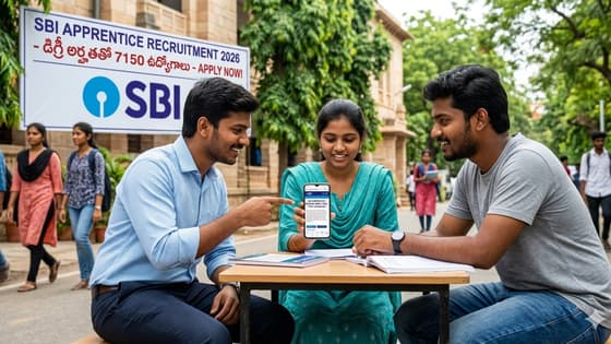 SBI Jobs: ఎస్బీఐ లో 7150 జాబ్స్.. సొంత జిల్లాలోనే పోస్టింగ్.. వెంటనే అప్లై చేయండి