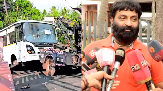 ജപ്തി ഒഴിവാക്കാൻ ബസിന്റെ ടയറുകൾ ഊരിമാറ്റി ഉടമ, ക്രെയിനുമായെത്തി ജപ്തി പൂർത്തിയാക്കി പൊലീസ്