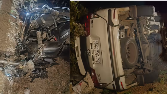 ಡಿಸಿಎಂ ಡಿಕೆ ಶಿವಕುಮಾರ್ ಆಪ್ತ ಕಾರ್ಯದರ್ಶಿ ಕಾರು ಅಪಘಾತ, ಬೈಕ್ ಸವಾರ ಸ್ಥಳದಲ್ಲೇ ಸಾವು