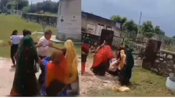दौसा में महिलाओं का दिखा रौद्र रूप, प्रिंसिपल के कपड़े फाड़ दौड़ा दौड़ाकर पीटा