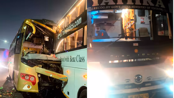 Karnataka News Live: ಬೆಂಗಳೂರು ಹೊಸೂರು ಫ್ಲೈಓವರ್ ಮೇಲೆ ಸ್ಲೀಪರ್ ಬಸ್ ಅಪಘಾತ, ನಾಲ್ವರಿಗೆ ಗಾಯ