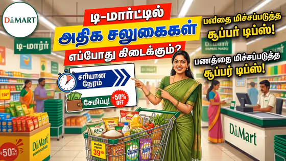 D-Mart Savings Guide: டி-மார்ட்டில் எப்போது ஷாப்பிங் செய்தால் அதிக சலுகைகள் கிடைக்கும்?