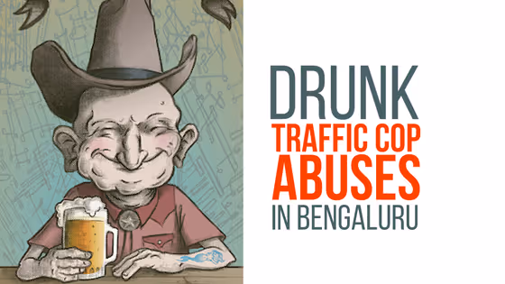 Drunk traffic cop abuses, attacks motorists in Bengaluru | Drunk ...