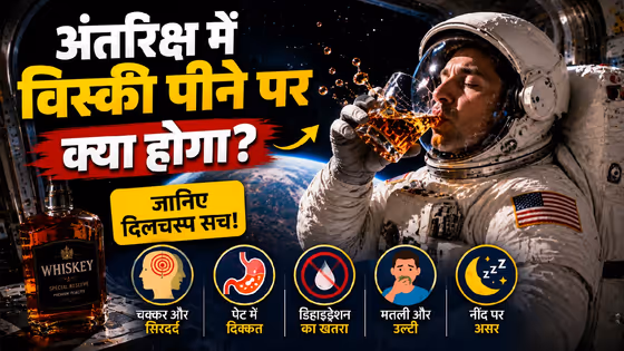 Space Whisky: अंतरिक्ष में क्यों नहीं टिकेगी गिलास में विस्की? जानिए जीरो ग्रेविटी का पूरा खेल