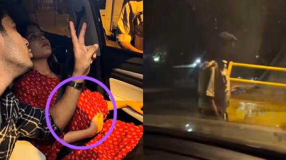 Maharashtra Police : दारुड्या नवऱ्याला मागे बसवलं, स्वतः गाडी चालवत पोलिसांनी गरोदर महिलेला रुग्णालयात पोहोचवलं