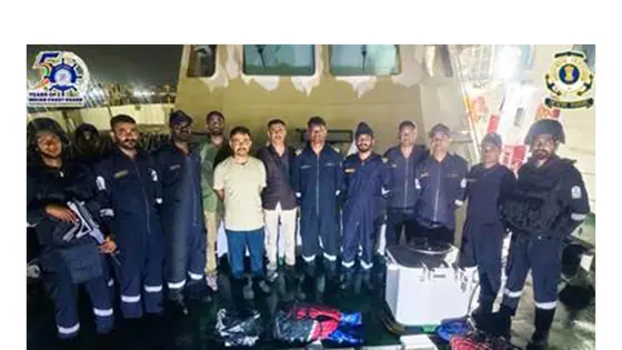 ICG, ATS seize cocaine worth Rs 1150 crore off Gujarat coast