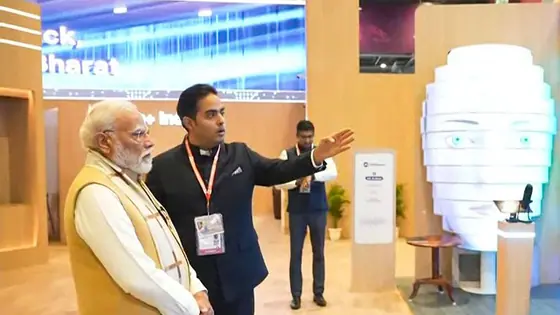 PM Modi reviews Jio's AI solutions at India AI Impact Summit 2026