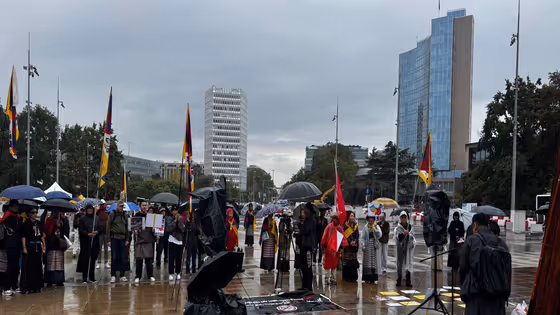 Tibetans protest China's new ethnic unity law at UN in Geneva