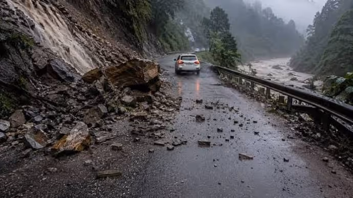 हिमालयी राज्यों में मॉनसून का कहर: 10 तस्वीरों में तबाही का खौफनाक मंजर