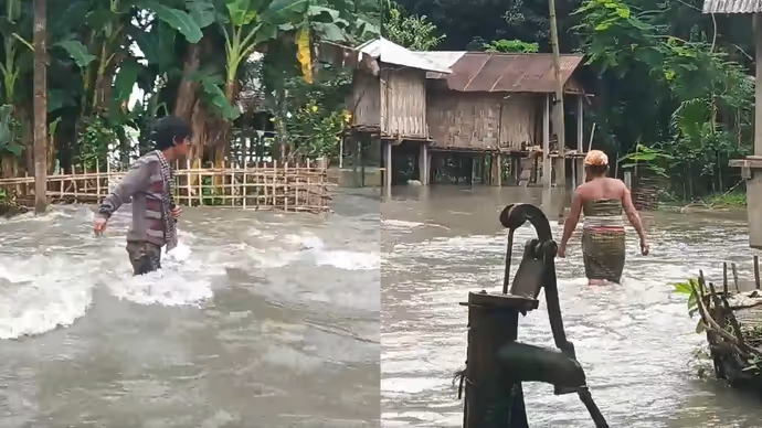 असम में तबाही का तांडव, 8 PHOTO में देखें बाढ़ ने कैसे ढाया कहर