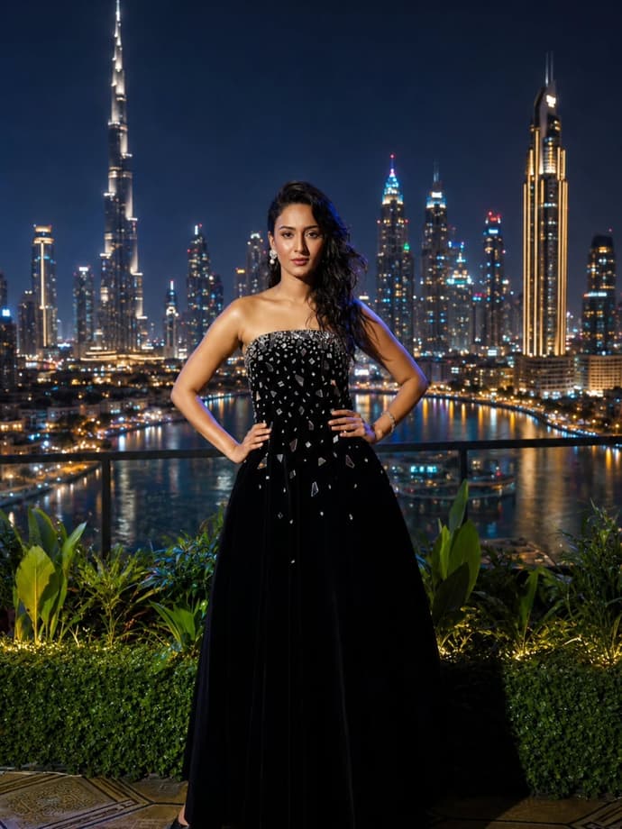 दुबई की रात में एरिका फर्नांडिस का दिखा ग्लैम अवतार, 5 PHOTOS में देखें बेपनाह ब्यूटी