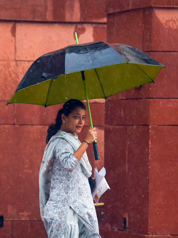 बारिश से बचने एक सांसद ने तो गजब कर दिया, 10 PHOTO में देखें मानसून सत्र का दिलचस्प नजारा