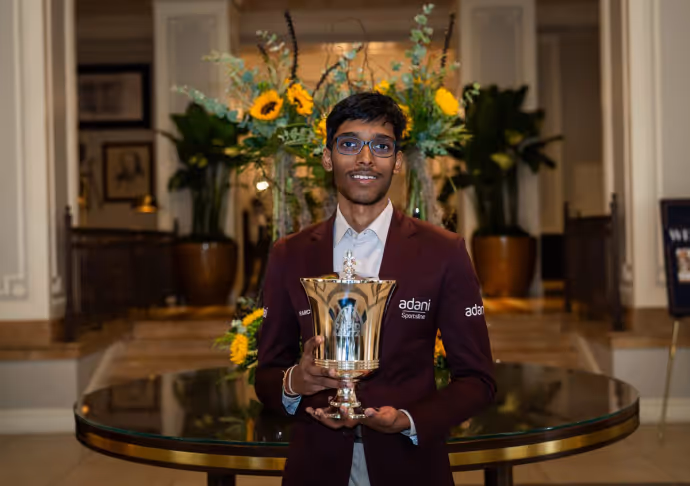 20 साल के भारतीय ग्रैंडमास्टर आर. प्रज्ञानंद ने रचा इतिहास, जीता Grand Chess Tour 2026 का खिताब