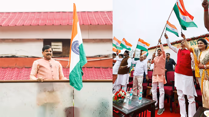 Har Ghar Tiranga: योगी से मोहन यादव तक, देशभक्ति के रंग में रंगे दिखे नेता, 12 PHOTO में तिरंगा यात्रा