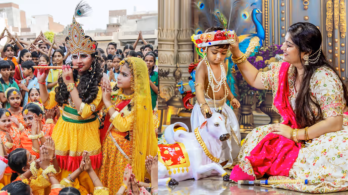 Janmashtami 2026: माथे पर मोरपंख-हाथ में बांसुरी, 10 तस्वीरों में देखें कृष्ण बने बच्चों का मनमोहक अंदाज