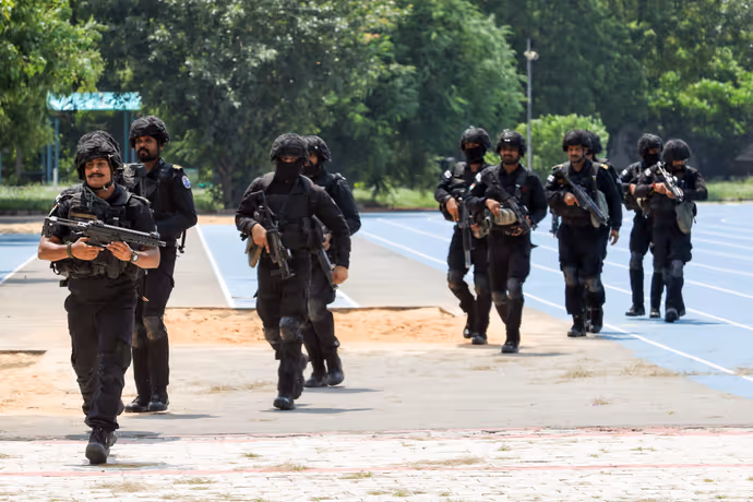 BRICS Summit से पहले चौकन्नी हुई दिल्ली, 8 तस्वीरों में NSG-पुलिस ने कैसे संभाला मोर्चा