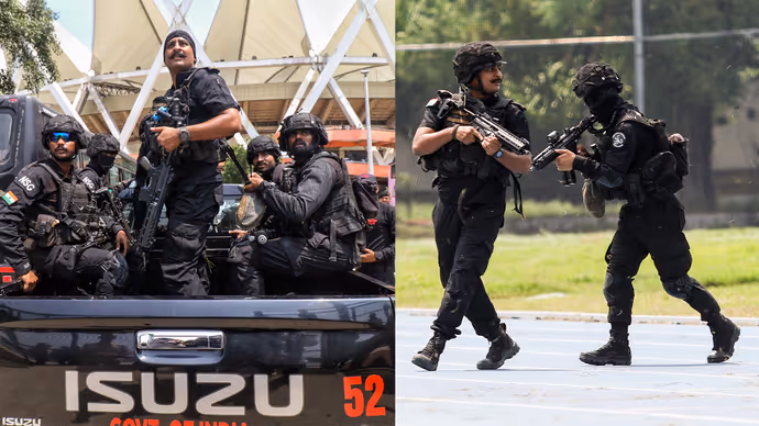 BRICS Summit से पहले चौकन्नी हुई दिल्ली, 8 तस्वीरों में NSG-पुलिस ने कैसे संभाला मोर्चा