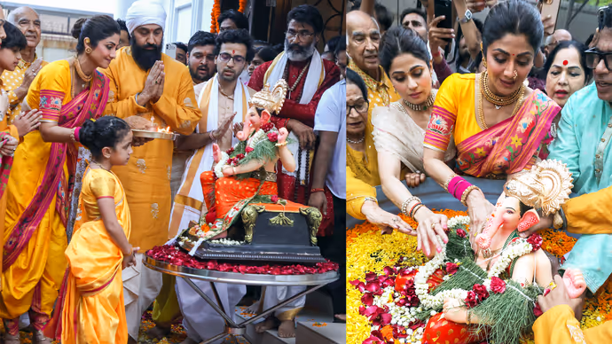 Ganesh Visarjan 2026: शिल्पा शेट्टी ने दूसरे ही दिन किया गणपति विसर्जन, 10 PHOTO में बप्पा की विदाई