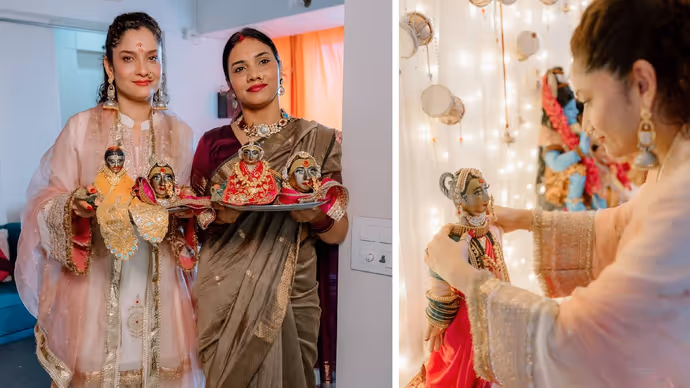 अंकिता लोखंडे के घर पधारीं गौरी मां, प्रेम और भक्ति से किया स्वागत, देखें 5 PHOTOS