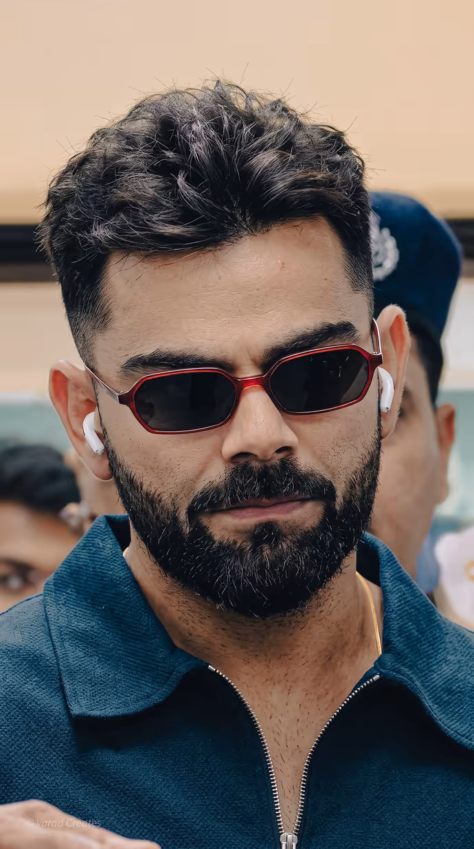 Virat Kohli New Look: केरल पहुंचते ही छाए विराट कोहली, ब्लैक लुक में लगे कूल डूड