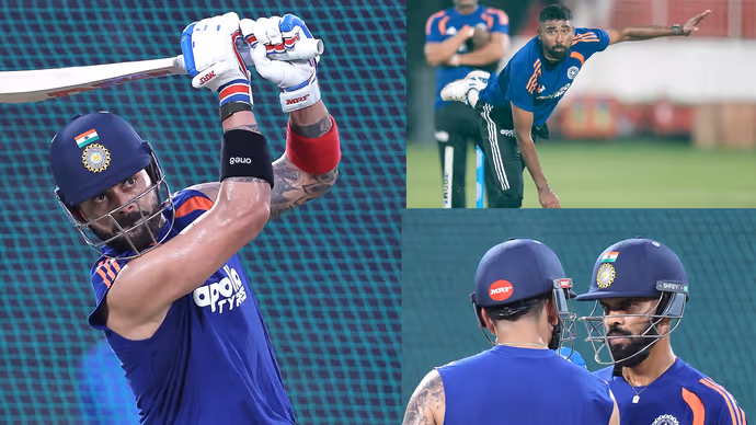 IND vs WI ODI: पहले वनडे से पहले नेट्स में जमकर पसीना बहा रहे टीम इंडिया के स्टार्स, देखें-12 PHOTOS
