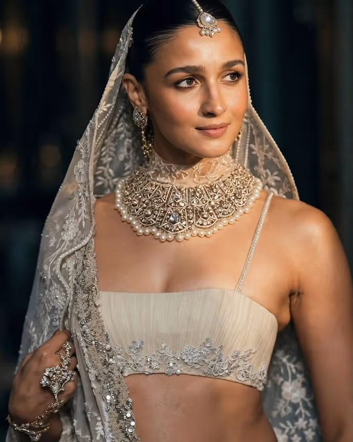 आलिया भट्ट का आइवरी लुक कर देगा मोहित, 9 Photos में देखें ‘लव एंड वॉर’ एक्ट्रेस का अंदाज