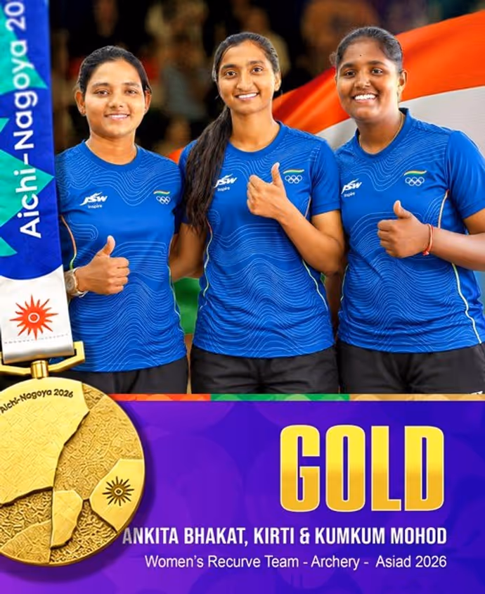 Asian Games 2026: Korea की 28 साल की बादशाहत टूटी! भारत की बेटियों का Gold धमाका, 9 PHOTOS