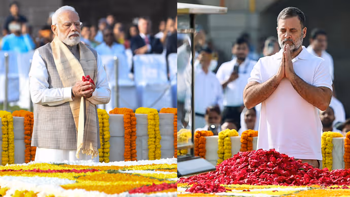 गांधी जयंती पर बापू को नमन की 15 तस्वीरें: PM मोदी से राहुल गांधी तक, तमाम नेताओं ने दी श्रद्धांजलि