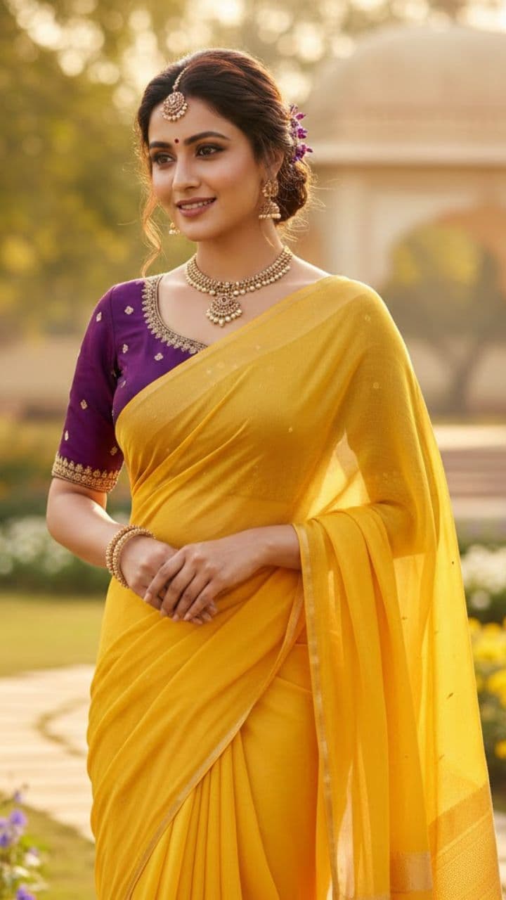 సింపుల్ చీరలకు కూడా అదిరిపోయే లుక్ ఇచ్చే బ్లౌజులు