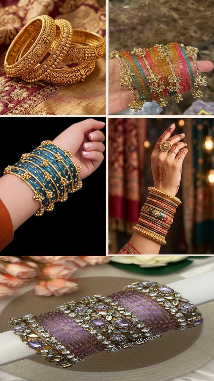 Churi Designs: गोल्डन चूड़ी से लेकर कश्मीरी बैंगल्स तक, चुनें हाथों के ...