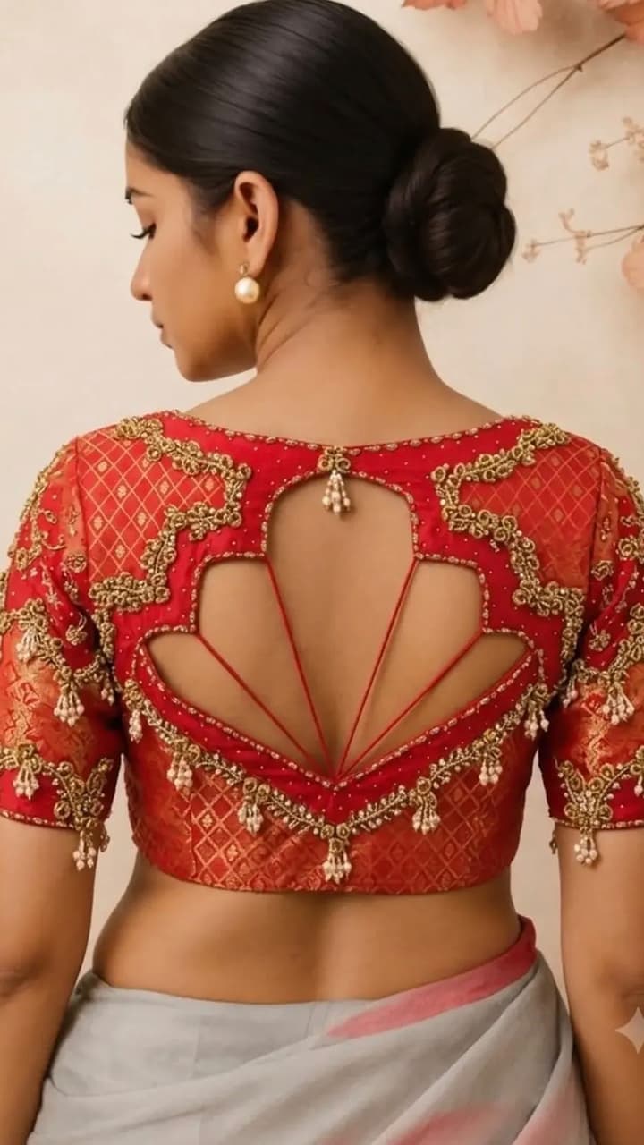 పట్టుచీరలకు ప్రత్యేక బ్లౌజు బ్యాక్ డిజైన్లు ట్రెండ్‌లో