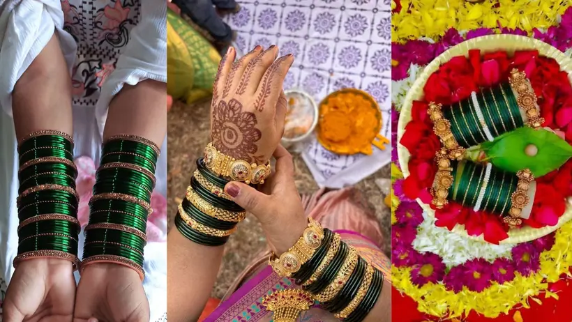 Elegant green silk thread bangles for Sawan 2025 celebration