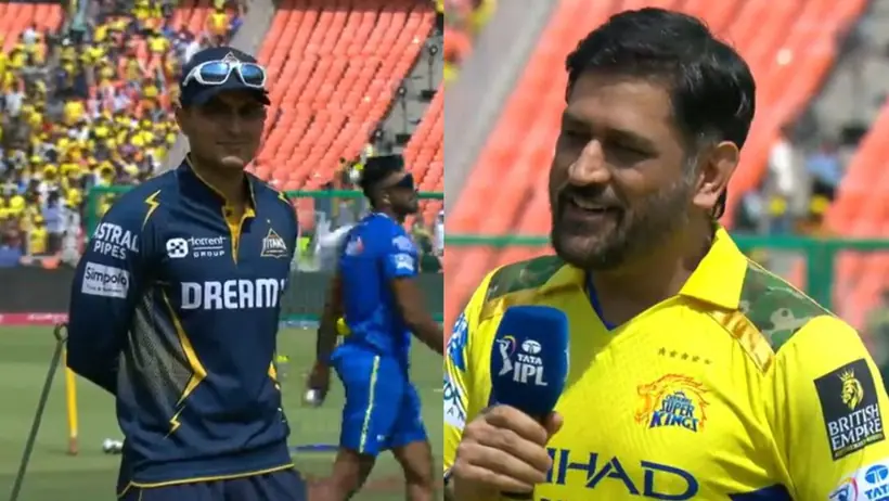 ms dhoni shubman gill toss 
