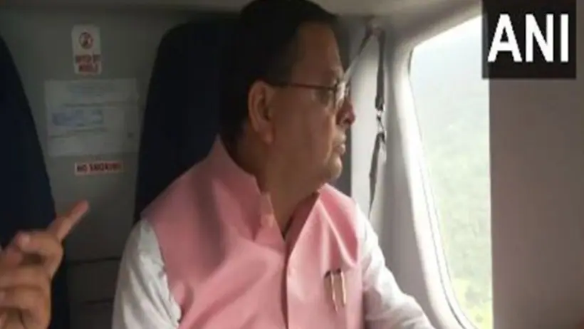 CM Pushkar Singh Dhami surveys flood hit areas along Yamunotri road