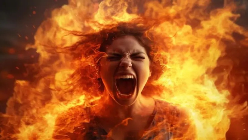 Woman burnt alive