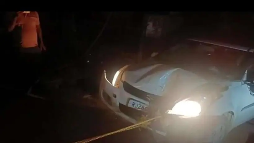 Car crashes into a car during Rajasthan Navratri festival
