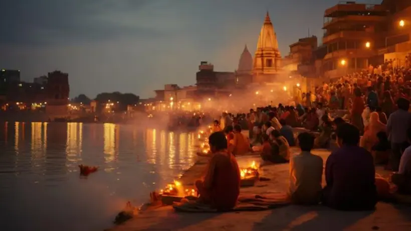 Ghats near Triveni Sangam Prayagraj
